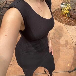 Good American Midi Dress with Slit